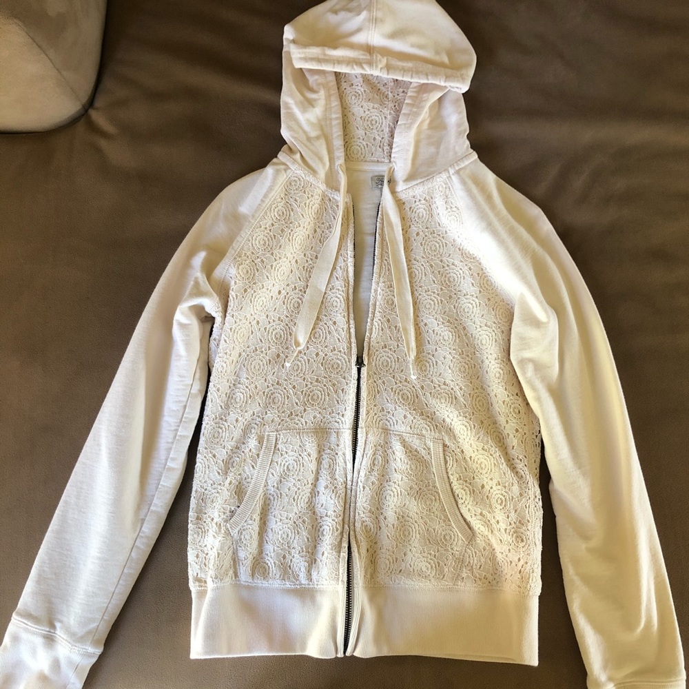 Lucky Brand White Floral Jacket